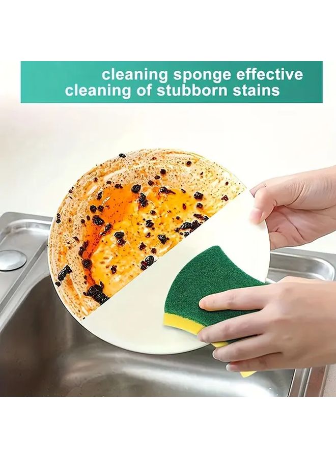 Premium Scratch Resistant Kitchen Sponges 10pcs Multi Purpose Dishwashing Pads - Image 3